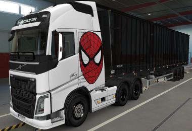 SKIN VOLVO FH16 2012 SPIDER MAN 1.37