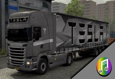 Tesla Truck & Trailer skin v1.0