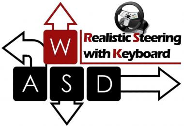 Realistic Steering with Keyboard - Improved Update v4.0