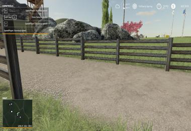 FS19 Black Ranch Fencing v1.0