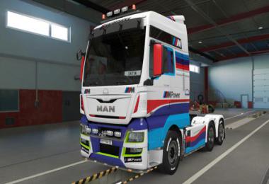 MAN TGX Euro 6 skin + MAN TGX Skin Combo BMW M Power v1.0