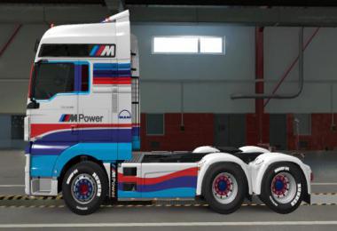 MAN TGX Euro 6 skin + MAN TGX Skin Combo BMW M Power v1.0