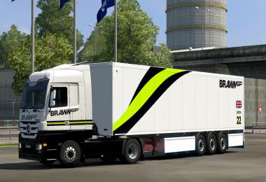 Brawn GP Livery Combo for MB and SCS Box Trailers v1.0