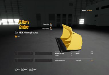 Coal Shovel For Cat 980K Loader  v1.1