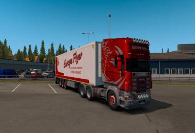 Combo skin Scania R4 & SCS trailer skin v1.0