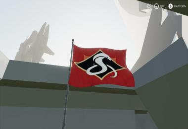 FS19 Red vs blue team flags v1.0