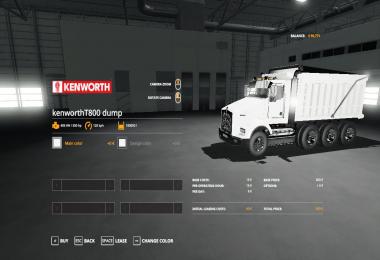 Kenworth t800 dump truck v1.0.0.2