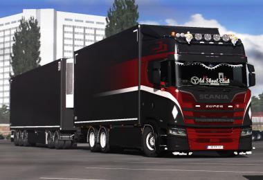 Paintable old school skin for Scania Tandem v1.0