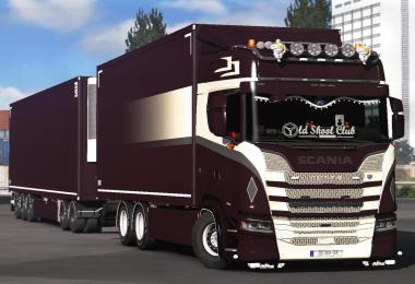 Paintable old school skin for Scania Tandem v1.0