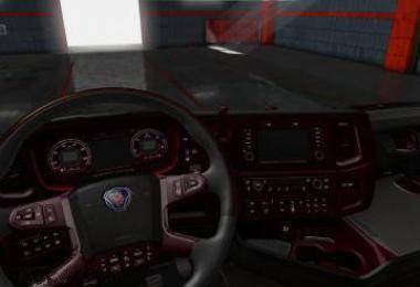 SCANIA NEXTGEN BLACK-RED INTERIOR V1.0 1.38