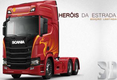 Skin SCANIA Herois da estrada v1.0
