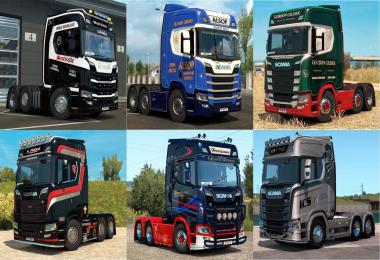 Skinpack for Scania NG (UK companies) v1.0