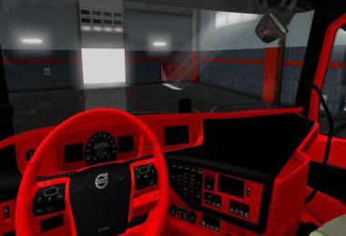 VolvoFH16 2012 Black - Red interior v1.0 1.37 - 1.38