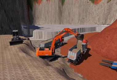 Xtra Wide Bucket For Hitachi 350 LC6 v1.0