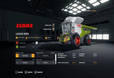 Claas Lexion 8900 Pack v1.0.0.0