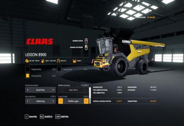 Claas Lexion 8900 Pack v1.0.0.0