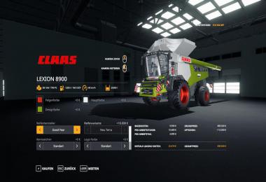Claas Lexion 8900 Pack v1.0.0.0