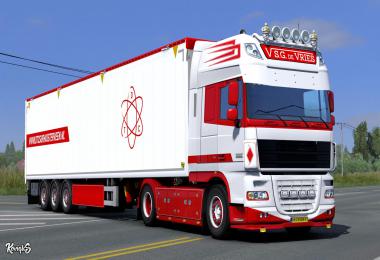 DAF XF 105 S.G. De Vries Skin Pack v1.0 1.38.x