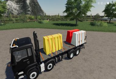 Plastic Road Barrier Pack v1.0