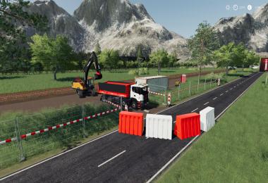 Plastic Road Barrier Pack v1.0