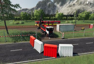 Plastic Road Barrier Pack v1.0