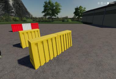 Plastic Road Barrier Pack v1.0