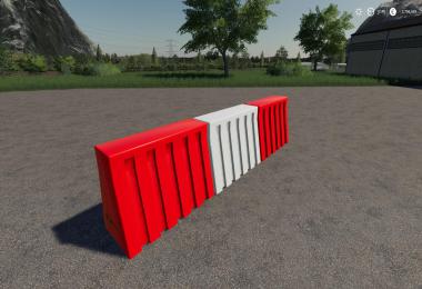 Plastic Road Barrier Pack v1.0