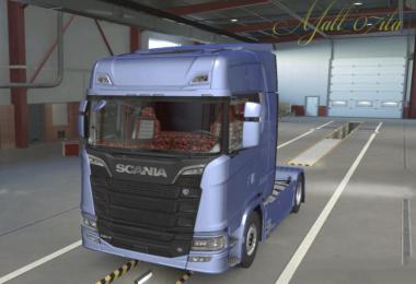 Scania NextGen Beige & Red pluche Interior v1.0 1.38.x