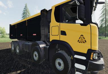 Scania XT 8x8 Tipper FS Miner's Orange Edition v1.0