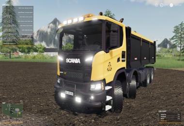 Scania XT 8x8 Tipper FS Miner's Orange Edition v1.0