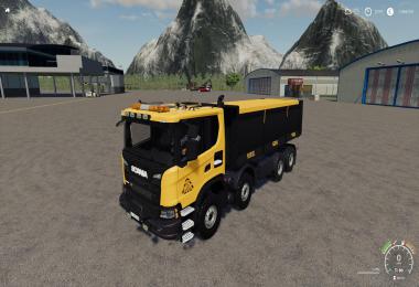 Scania XT 8x8 Tipper FS Miner's Orange Edition v1.0
