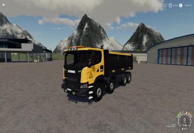 Scania XT 8x8 Tipper FS Miner's Orange Edition v1.0