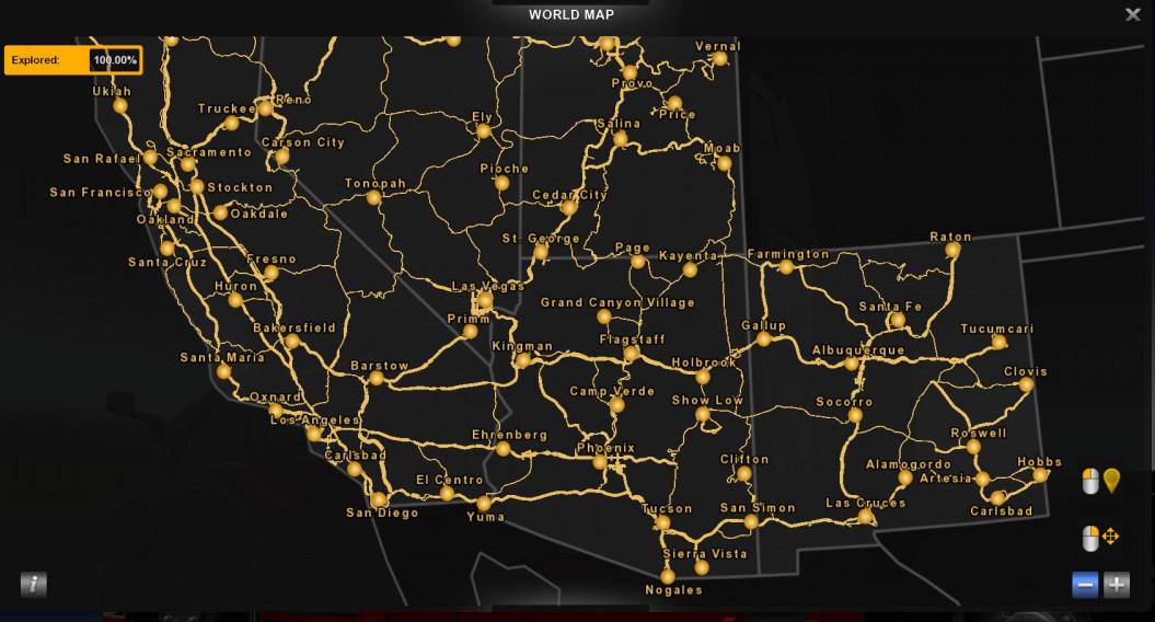 100 Explored Roads (ATS) 1.38 Modhub.us