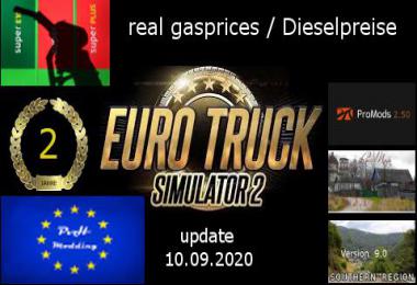Real gasprices / Dieselpreise update 10.09 v6.0