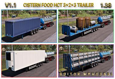 Cistern Food Single And HCT Trailer v1.1 For ETS2 Multiplayer 1.38