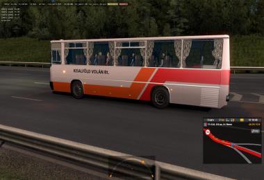 Hungarian buses Ikarus 255,260 in traffic ETS2 1.38.x