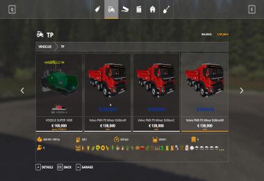 Volvo FMX 8x4 + Meiller Tandem Tipper v1.0