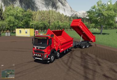 Volvo FMX 8x4 + Meiller Tandem Tipper v1.0