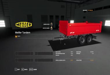 Volvo FMX 8x4 + Meiller Tandem Tipper v1.0