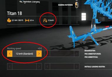 Adjust Working Speed v1.0.0.0
