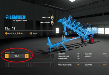 Adjust Working Speed v1.0.0.0