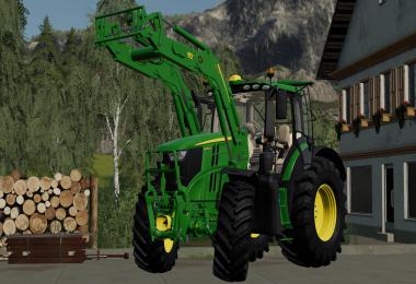 John Deere 6R Series with 643R front loader v1.0