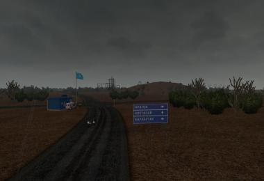 Map Road to the Aral Sea v1.2 ETS2 Beta Fix