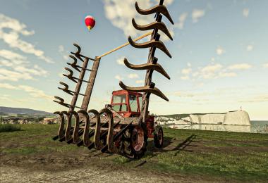 Rusty Tractor With Old Plow v1.0.0.0
