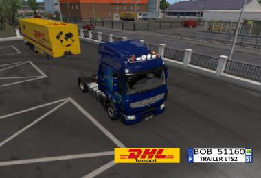 ETS2 Skin DHL By BOB51160 v1.0.0.0