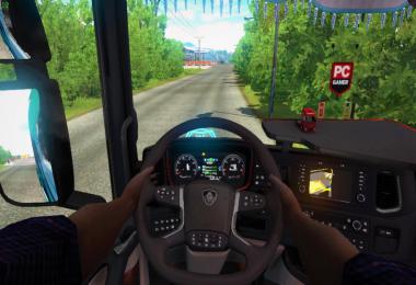 HANDS ON STEERING WHEEL