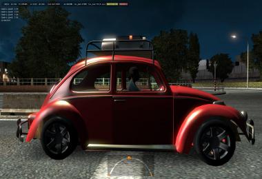 Volkswagen Beetle Fusca car in traffic ETS2 1.39.x
