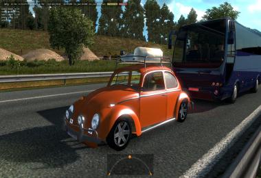 Volkswagen Beetle Fusca car in traffic ETS2 1.39.x