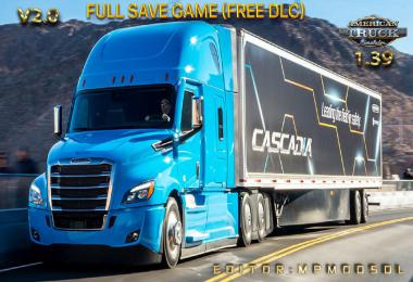 Full Save Game ATS 1.39 (Free DLC) MpModsDL v2.0