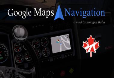 Google Maps Navigation for ProMods Canada v1.0